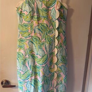 Lilly Pulitzer Mercede stretch dress~ Vitamin Sea print